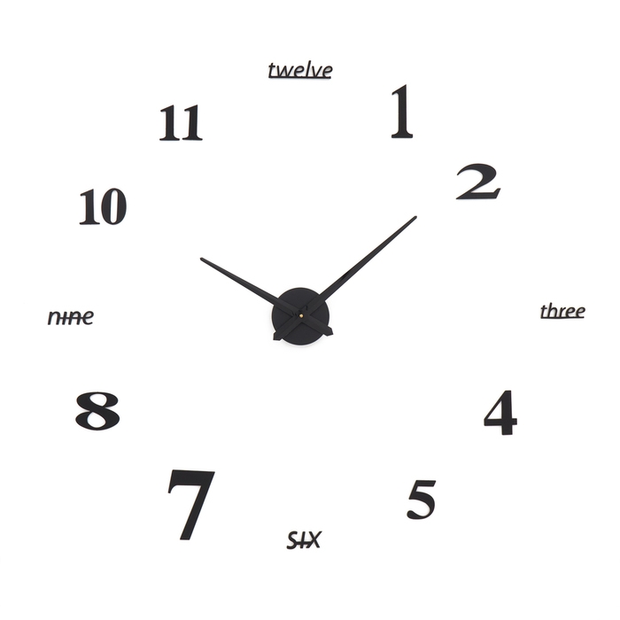 Часы настенные интерьерные, 3d, наклейка, большие, d-120 см Часы настенные интерьерные, 3d, наклейка, большие, d-120 см