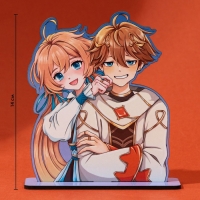 Фигурка аниме &laquo;Близнецы&raquo;, 11,4 х 14 см, дерево