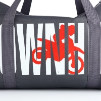 Сумка спортивная мужская, TEXTURA, маленький размер, цвет серый Сумка спортивная мужская, TEXTURA, маленький размер, цвет серый