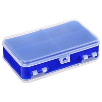 Коробочка для оснастки Helios двухсторонняя, 14 x 8 x 4 см, синяя