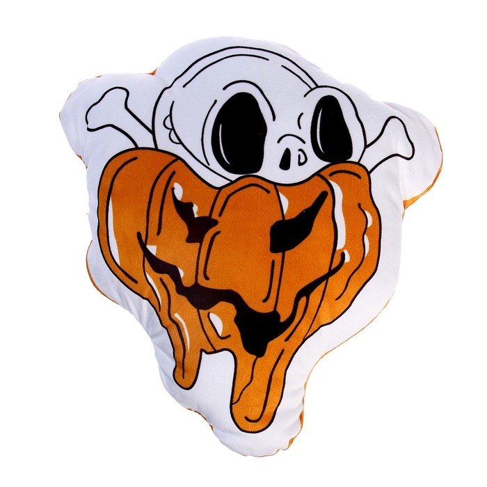 Мягкая игрушка &laquo;Череп&raquo; в тыкве, цвет белый