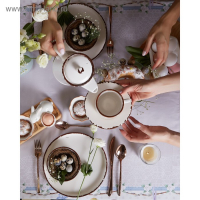 Скатерть "Этель" Пасхальные Тильды 180х147 см, 100% хл, саржа 190 гр/м2