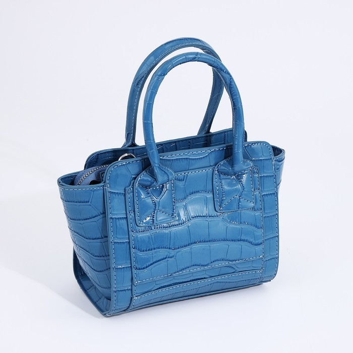 Сумка женская тоут на молнии, цвет голубой Сумка женская тоут на молнии, цвет голубой