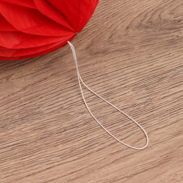 Шар бумажный декоративный, диаметр 30 см см, цв. красный Шар бумажный декоративный, диаметр 30 см см, цв. красный