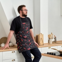 Фартук "Этель" Pepper 73х71 см, 100% хл, репс 210 гр/м2 Фартук "Этель" Pepper 73х71 см, 100% хл, репс 210 гр/м2