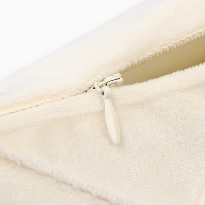 Наволочка декоративная "Этель" Соло молочный 43х43 см, полиэстер