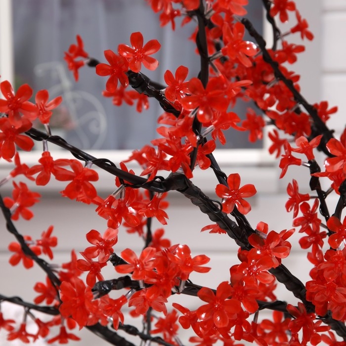 Светодиодное дерево «Сакура» 1.8 м, 768 LED, постоянное свечение, 220 В, свечение красное Светодиодное дерево «Сакура» 1.8 м, 768 LED, постоянное свечение, 220 В, свечение красное