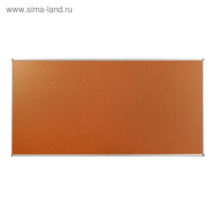 Доска пробковая 100х200 см, Calligrata, в алюминиевой рамке