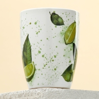 Кружка керамическая «Сочный лайм», 350 мл, цвет белый Кружка керамическая «Сочный лайм», 350 мл, цвет белый