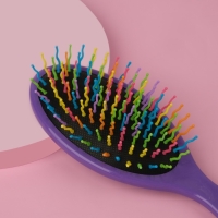 Расчёска массажная, 7 &times; 22 см, цвет МИКС