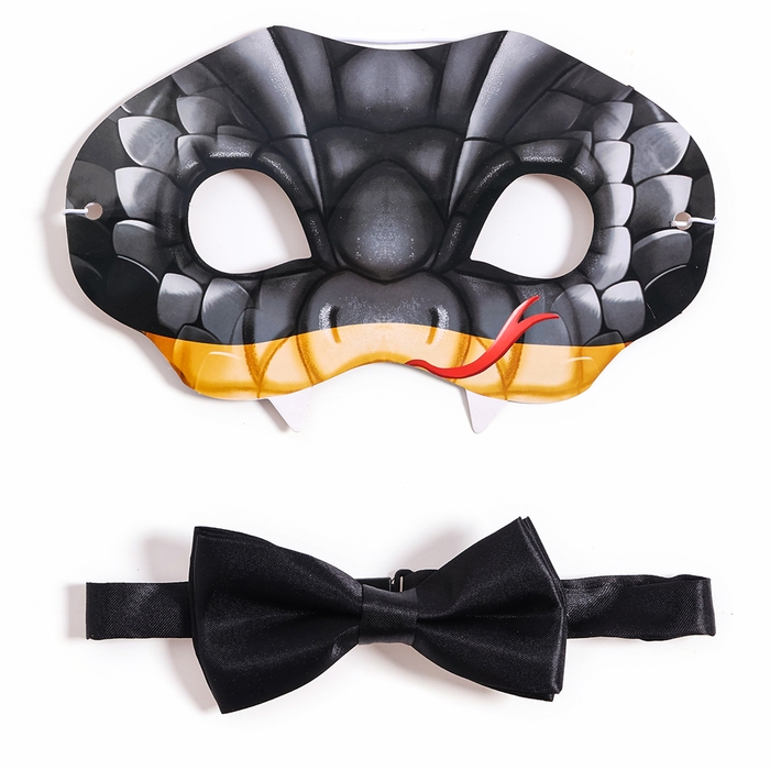 Новый год! Карнавальный набор «Змей» (маска+ бабочка) Новый год! Карнавальный набор «Змей» (маска+ бабочка)