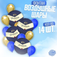 Набор воздушных шаров «Богатства и здоровья», сине-золотой, фольга, латекс, 14 шт. Набор воздушных шаров «Богатства и здоровья», сине-золотой, фольга, латекс, 14 шт.