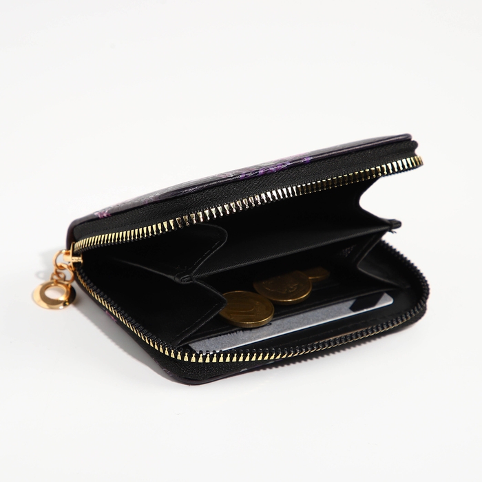 Кошелёк на молнии «Выбражулька», цвет чёрный Кошелёк на молнии «Выбражулька», цвет чёрный