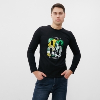 Джемпер мужской, цвет черный, размер 50