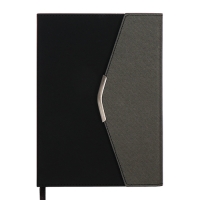 Органайзер на кольцах, А5, 140л, клетка, обл.кожзам, Стиль, черный Органайзер на кольцах, А5, 140л, клетка, обл.кожзам, Стиль, черный