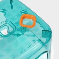 Табурет-подставка &laquo;Кристалл&raquo;, пластик, 25,5&times;23,4 см, голубой