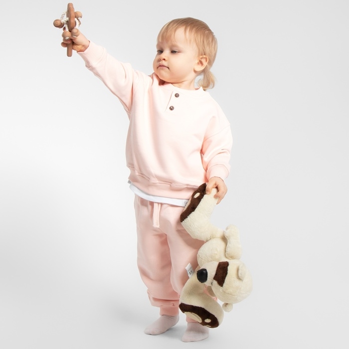 Толстовка детская MINAKU: Basic Line BABY, цвет пудрово-розовый, рост 86-92 Толстовка детская MINAKU: Basic Line BABY, цвет пудрово-розовый, рост 86-92