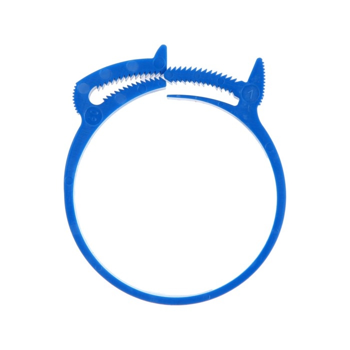 Хомут силовой пластиковый Хомут силовой пластиковый "СТРАЙК", диаметр 55-60 мм, многоразовый, Clip-Track, 4 шт.