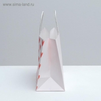 Пакет подарочный крафтовый, упаковка, «Просто люблю», 25 х 22 х 12 см Пакет подарочный крафтовый, упаковка, «Просто люблю», 25 х 22 х 12 см