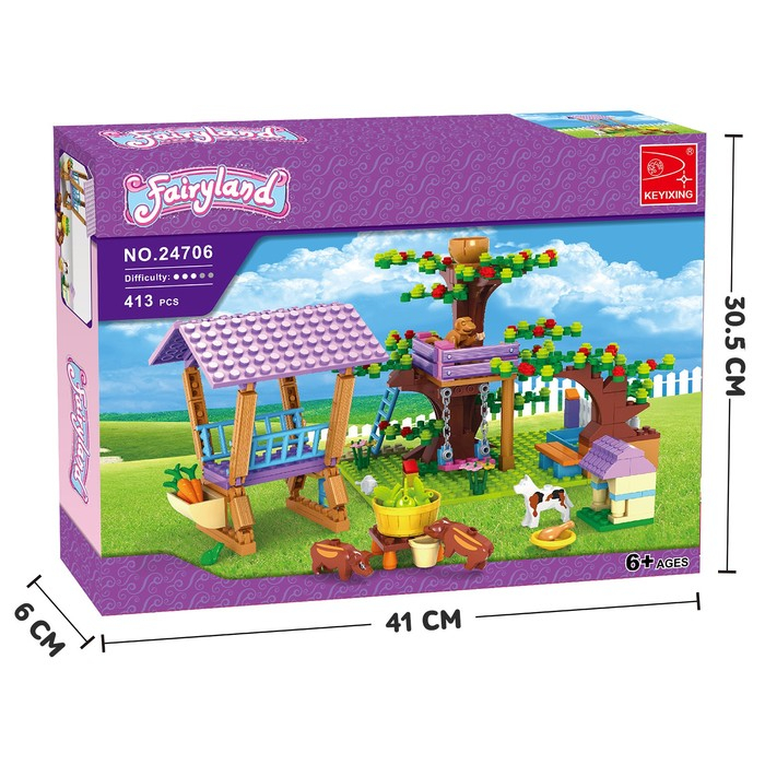 Конструктор «Ферма девчонок», 413 деталей Конструктор «Ферма девчонок», 413 деталей