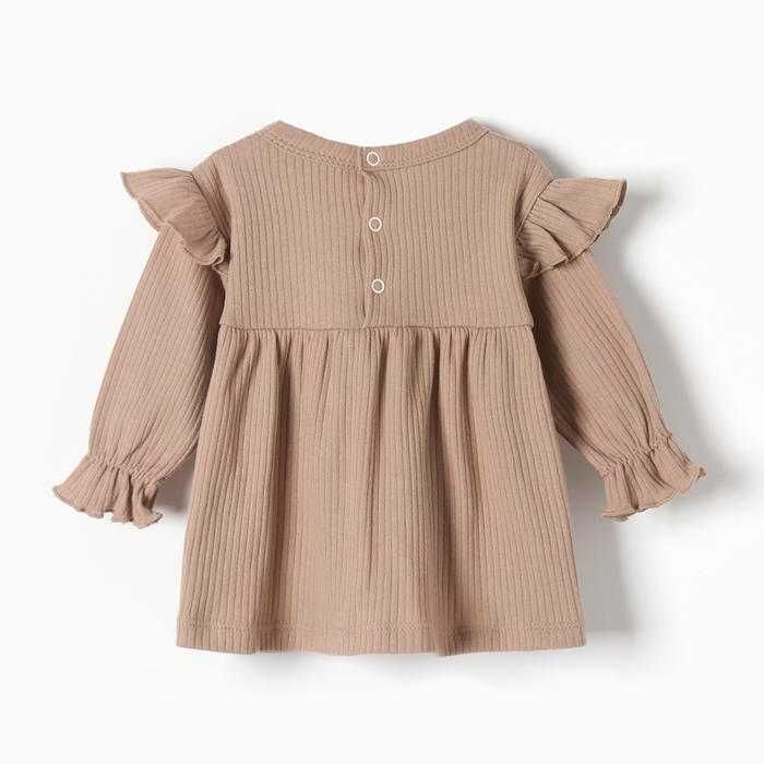 Платье и повязка Крошка, Я BASIC LINE, рост 80-86 см, коричневый