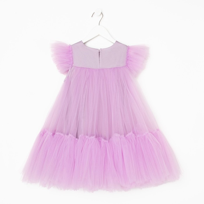 Платье детское с пышной юбкой KAFTAN, рост 134-140, лиловый