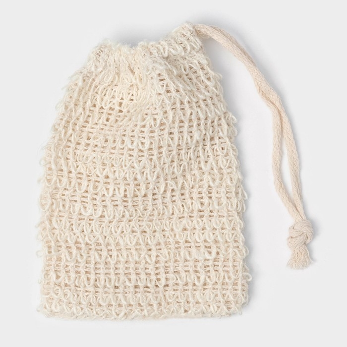 Мочалка-мешочек из сизаля Доляна, для вкладывания мыла, 10×14 см Мочалка-мешочек из сизаля Доляна, для вкладывания мыла, 10×14 см