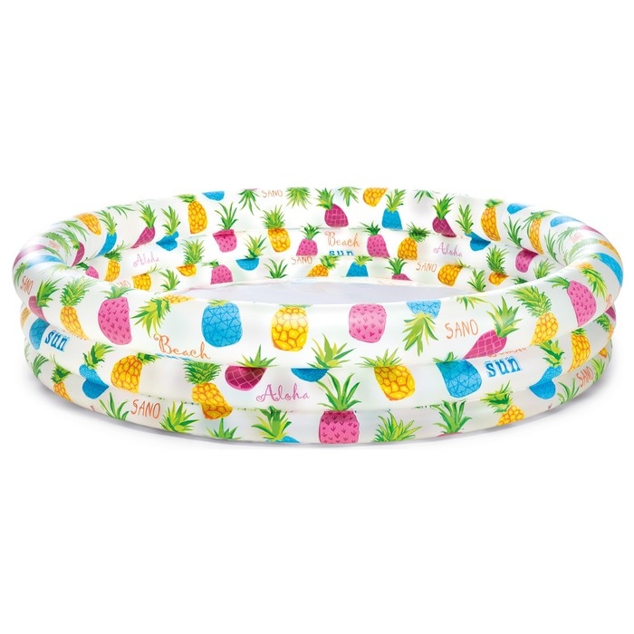 Бассейн надувной «Ананасы», 132 х 28 см, от 2 лет, 59431NP INTEX Бассейн надувной «Ананасы», 132 х 28 см, от 2 лет, 59431NP INTEX