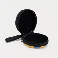 Футляр для монет/наушников на молнии, цвет синий/жёлтый Футляр для монет/наушников на молнии, цвет синий/жёлтый