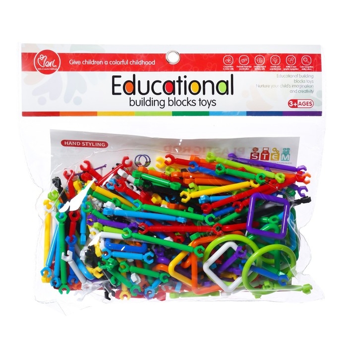 Конструктор обучающий &laquo;Палочки&raquo;, 173 детали