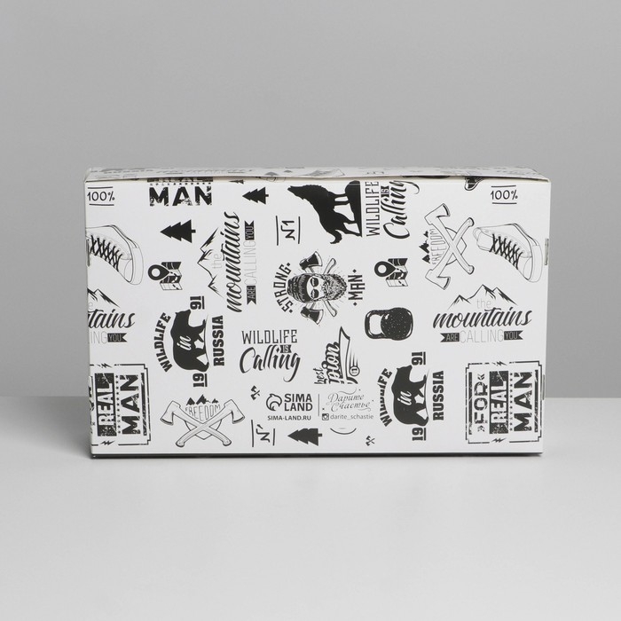 Коробка для эклеров, кондитерская упаковка, 5 вкладышей, MАN PATTERN, 25.2 х 15 х 7 см Коробка для эклеров, кондитерская упаковка, 5 вкладышей, MАN PATTERN, 25.2 х 15 х 7 см