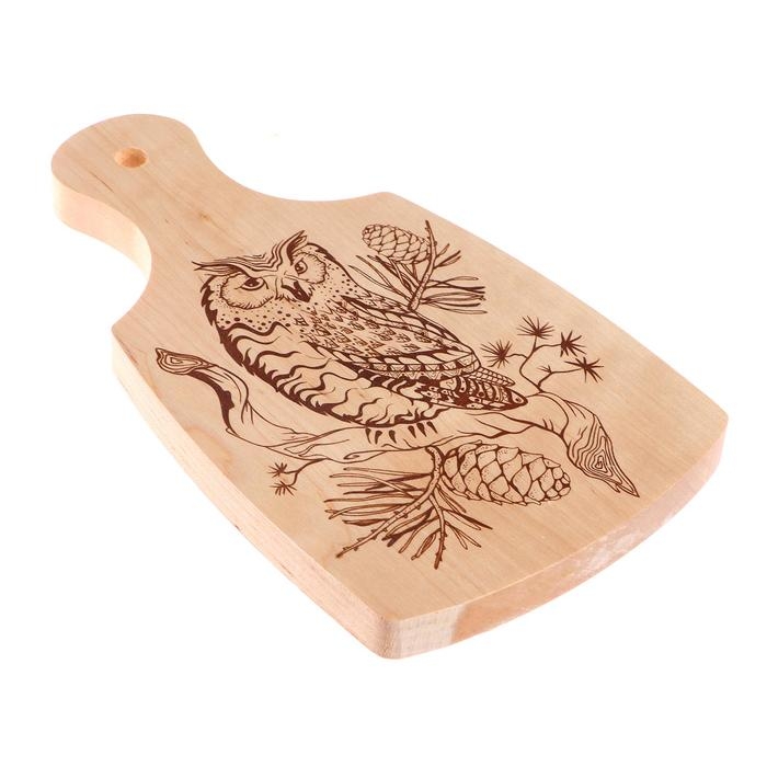 Разделочная доска для выжигания &laquo;Филин&raquo; 13 &times; 23 см