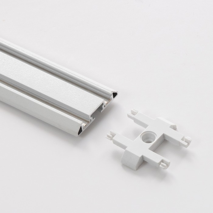 Коннектор прямой SLIM Коннектор прямой SLIM "I-образный" 4-жильный белый 0,7х4х2см