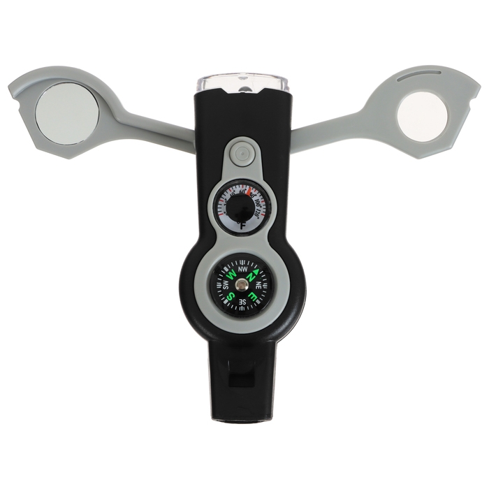 Компас Maclay, 7 в 1: компас, свисток, лупа, фонарик, зеркало, термометр, ячейка для хранения Компас Maclay, 7 в 1: компас, свисток, лупа, фонарик, зеркало, термометр, ячейка для хранения