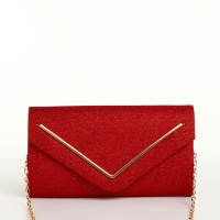 Сумка-клатч на магните, цвет красный
