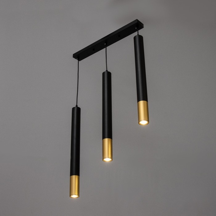 Светильник BayerLux Подвес BayerLuxной "Герона" 3хLED 9Вт 4000К черный золото 50х5х50-200см   980212
