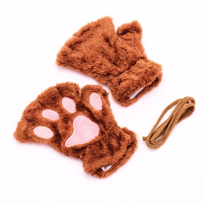 Карнавальный набор &laquo;Хвостатые. Лиса&raquo;: маска, хвост, перчатки, цвет оранжевый