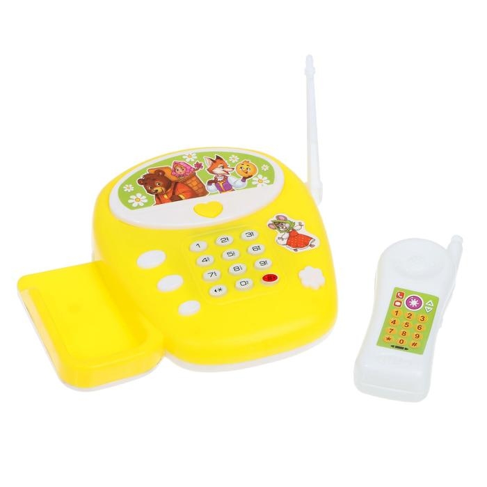 Музыкальный телефончик &laquo;Любимые сказки&raquo;, русская озвучка, цвет жёлтый