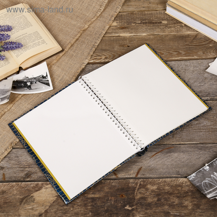 Фотоальбом магнитный 20 листов "Питон с золотыми трещинками" МИКС 29х24,5х2 см