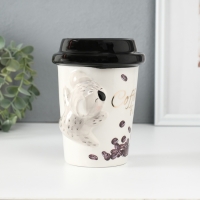 Копилка керамика "Коала с кофе" 10,2х12,8х14,2 см Копилка керамика "Коала с кофе" 10,2х12,8х14,2 см