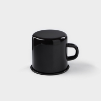 Кружка эмалированная, 400 мл, цвет чёрный Кружка эмалированная, 400 мл, цвет чёрный