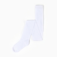 Колготки детские, цвет белый, рост 122-128 см