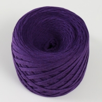 Трикотажная пряжа "Риббон" 85м/170&plusmn;5 гр (Баклажан)