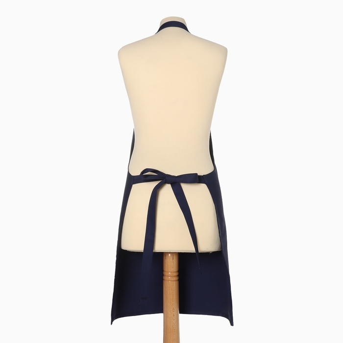 Фартук  Этель "Kitchen" цв.синий, 60х70см, саржа, 100% х/л