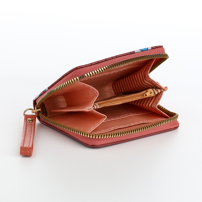 Кошелёк детский на молнии, цвет коричневый Кошелёк детский на молнии, цвет коричневый