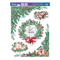Наклейки новогодние на окна «Чудо», 50 х 70 см, Новый год Наклейки новогодние на окна «Чудо», 50 х 70 см, Новый год