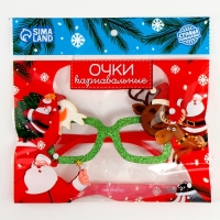 Карнавальные очки &laquo;Новый год&raquo;, виды МИКС