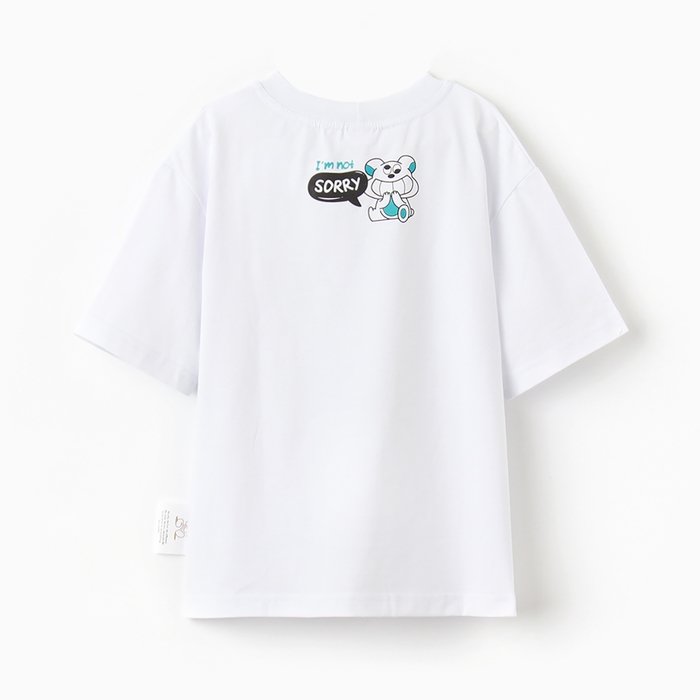 Футболка детская MINAKU, цвет белый, рост 152 см Футболка детская MINAKU, цвет белый, рост 152 см