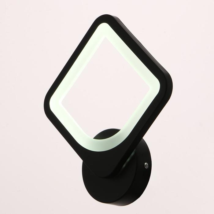 Бра Бра "Ромб" 15Вт LED 4000К черный 22х7,5х26,5 см
