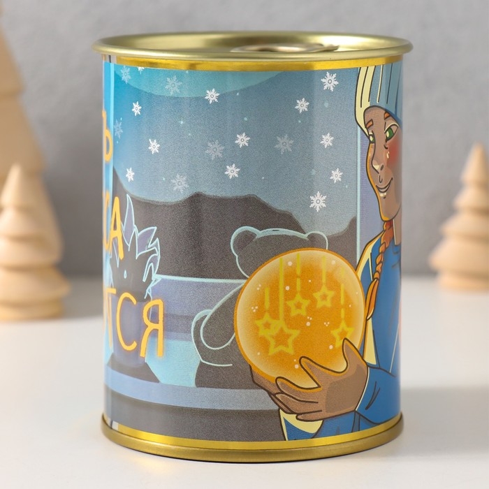 Копилка-банка металл Копилка-банка металл "Пусть чудеса случаются"